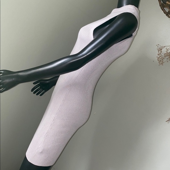 Forever 21 Sleeveless Knit Ribbed Mini Dress - Light Gray NWoTs - Picture 5 of 10